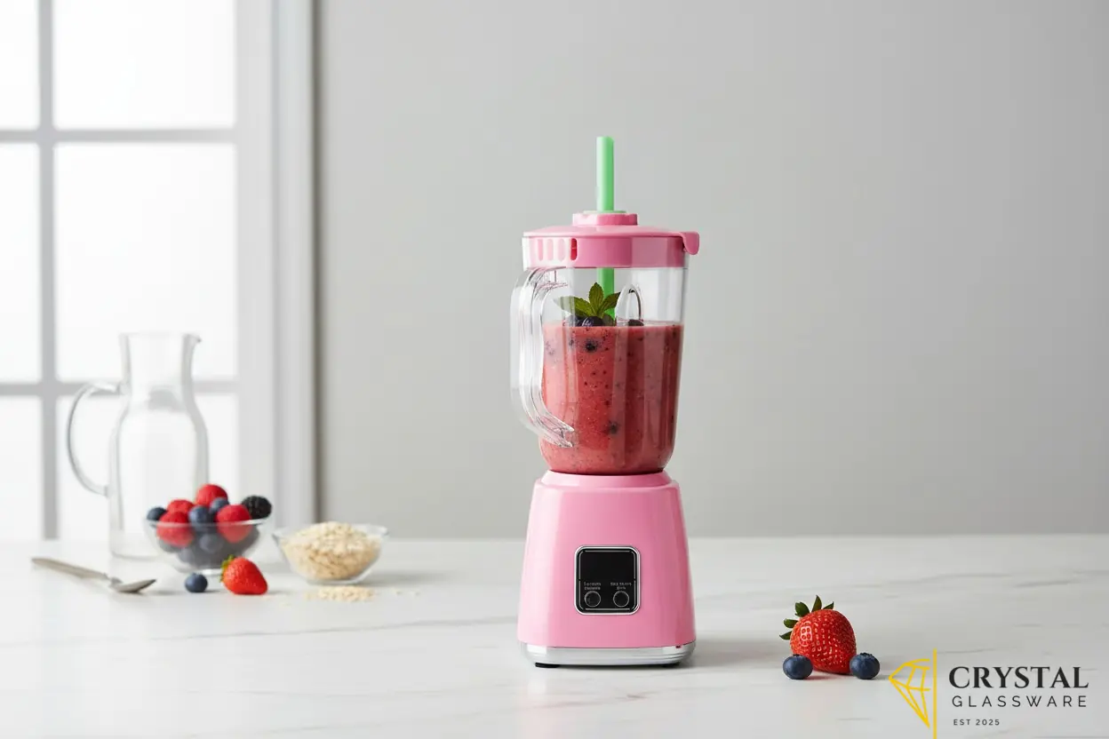 Mini portable blender features a digital display with a rechargeable USB design